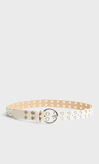 Stradivarius Широкий Пояс С Перфорацией И Пряжкой Женская Коллекция Multicolor 90