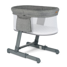 Детская приставная кроватка Nuovita Accanto Bonta Grigio scuro Lino/Темно-серый лён