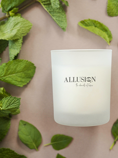 Свеча ароматическая Allusion Home "SLEEP WELL" мята, кедр, базилик, лесной орех, 30 ч