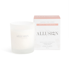 Свеча ароматическая Allusion Home "RELAX" белый чай, чабрец, шалфей, грейпфрут, 45 ч