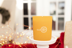 Ароматическая свеча «Happy New Year Fragrance», аромат «Апельсина, корица», 180 мл. Allusion Home