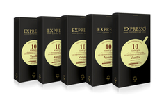 Кофе в капсулах Expresso Vanilla 50 капсул для капсульной кофемашины системы Nespresso