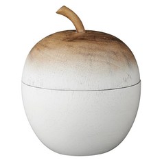 Шкатулка Orela яблоко декоративное 5х5,5см, белый/бежевый Lene Bjerre Design