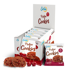 Протеиновое печенье Protein Cookies шоколадное с вишней 50 грамм (коробка 10 шт.) Solvie