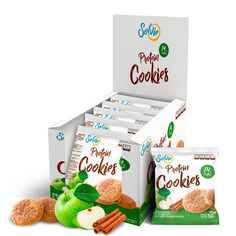 Протеиновое печенье Protein Cookies яблоко с корицей 50 грамм (коробка 10 шт.) Solvie