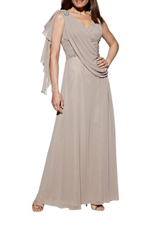 Вечернее платье женское APART 50819 коричневое 34