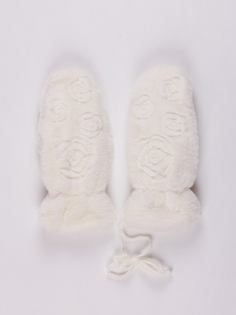 Варежки женские DAIROS GD71700339 белые ONE SIZE