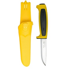 Нож Morakniv Basic 546 нержавеющая сталь, пласт. ручка (желтая) чер. вставка