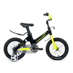 Велосипед детский 16" Forward Cosmo MG 2021 год Черный/Зеленый/1BKW1K7C1005