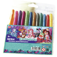 Мелки восковые Centrum Enchantimals, 12 цветов