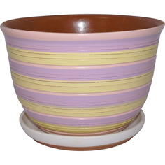 Горшок цветочный с поддоном СТИЛЬ 1,5 Л Кунгурская керамика