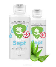 Гель антисептик для рук и тела VitaSept с алоэ вера и D-пантенолом 500 мл