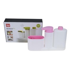 Органайзер для раковины SINK TIDY SEY, 3 предмета (Цвет: Розовый ) Markethot