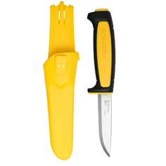 Нож Morakniv Basic 511 углеродистая сталь, пласт. ручка (черная) жел. вставка