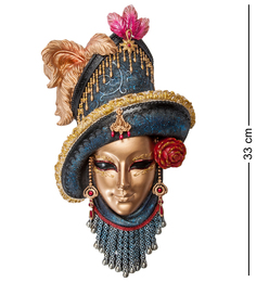 Венецианская маска "Леди в шляпе" Veronese WS-368