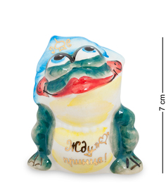 Фигурка "Лягушка царевна"цв. (Гжельский фарфор) ГЛ-221