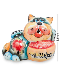 Фигурка "Кот-Икра" цв.(Гжельский фарфор) ГЛ-172