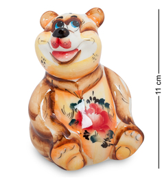 Фигурка "Потапыч" цв.(Гжельский фарфор) ГЛ-249