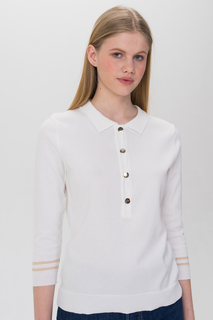 Джемпер женский Vilatte 1500078491-1 белый 46