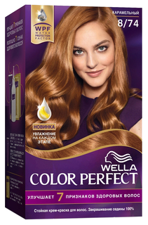 Краска для волос Wella Color Perfect 8/74 Карамельный 50 мл