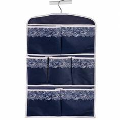 Кофр подвесной "Кружево", 7 карманов, Д600 Ш400, синий, UC-100 Handy Home
