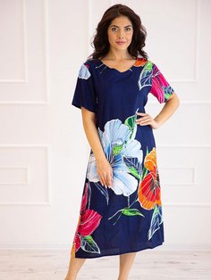 Повседневное платье женское GANG 20-304-5 синее M ГАНГ