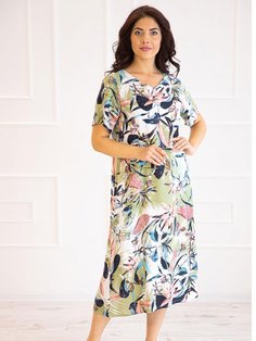 Повседневное платье женское GANG 20-304-2 разноцветное M ГАНГ