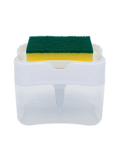 Кухонная мыльница-диспенсер Monblick EasyWash, белый