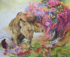 Картина по номерам , Животные: Львиная весна, 40х50см Paintboy