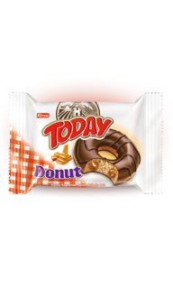 Кекс Today Donut вкус карамель 50 грамм Упаковка 24 шт