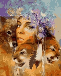 Картина по номерам , Женщины - размер 40х50см Paintboy