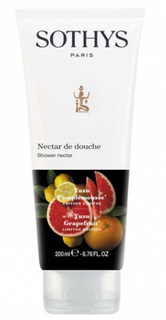 Тонизирующий крем-гель Sothys для душа Грейпфрут Юзу Shower Nectar, 200 мл