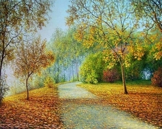 Картина по номерам , Пейзажи: Осенний парк, 40х50см Paintboy