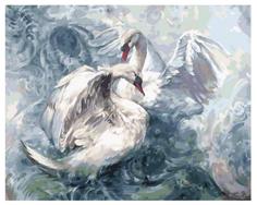 Картина по номерам GX 37732 Лебедь в море 40*50 Paintboy