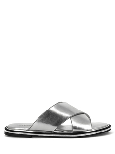 Шлепанцы женские Just Couture 77223 серебристые 39 RU