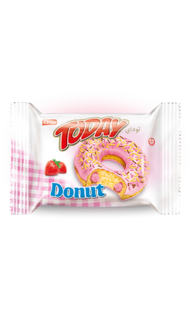 Кекс Today Donut вкус клубника 50 грамм Упаковка 24 шт