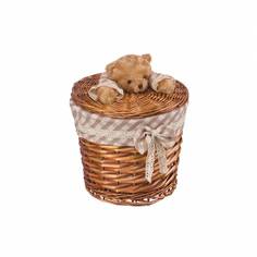 Корзина бельевая "Медвежонок", Д290 Ш280 В360, коричневый, EW-36 S Natural House