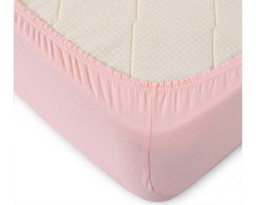 Простыня трикотажная на резинке 200х200х20, цвет розовый Текс Дизайн