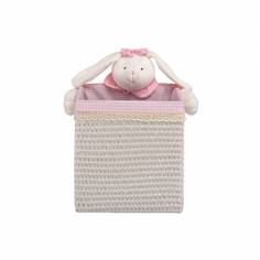 Корзина бельевая "Зайчик", Д250 Ш250 В260, белый, QR-T-04M Handy Home
