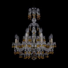 Хрустальная люстра 1410/8+4/195/XL-66 Pa V1003 Bohemia Ivele Crystal