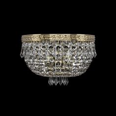 Хрустальное потолочное бра 19271B/25IV G Bohemia Ivele Crystal