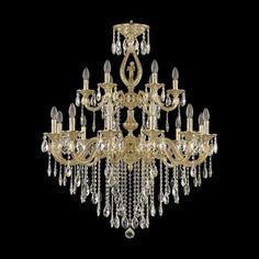 Хрустальная люстра 71401/12+6/300/2D B G FA4M Bohemia Ivele Crystal