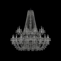 Хрустальная люстра 1410/20+10/400/2d Ni V0300 Bohemia Ivele Crystal