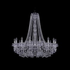 Хрустальная люстра 1410/16/360/h-95 Ni V0300 Bohemia Ivele Crystal