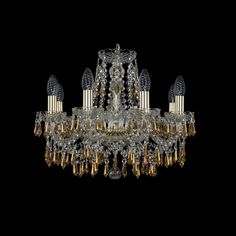 Хрустальная люстра 1403/8/160 G K777 Bohemia Ivele Crystal