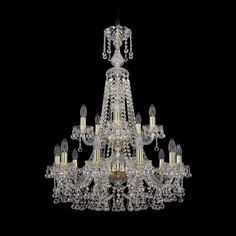 Хрустальная люстра 1409/10+5/240/XL-91/2d G Bohemia Ivele Crystal