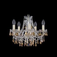 Хрустальная люстра 1403/5/141 G K777 Bohemia Ivele Crystal