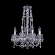 Хрустальная люстра 1406/8/141/h-57 Ni Bohemia Ivele Crystal