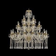 Хрустальная люстра 16113/16+8+4/360/3d G Bohemia Ivele Crystal