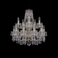 Хрустальная люстра 1403/10+5/195/2d G Bohemia Ivele Crystal
